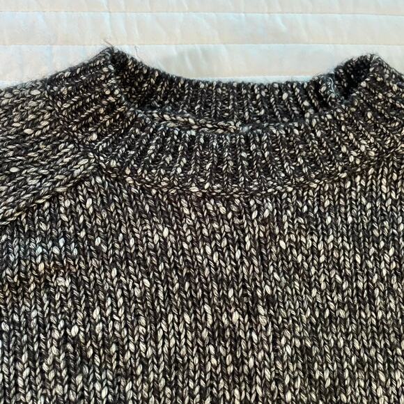 Loft Women's Cotton Blend Speckled Long Sleeve Sweater, size M - Picture 2 of 6